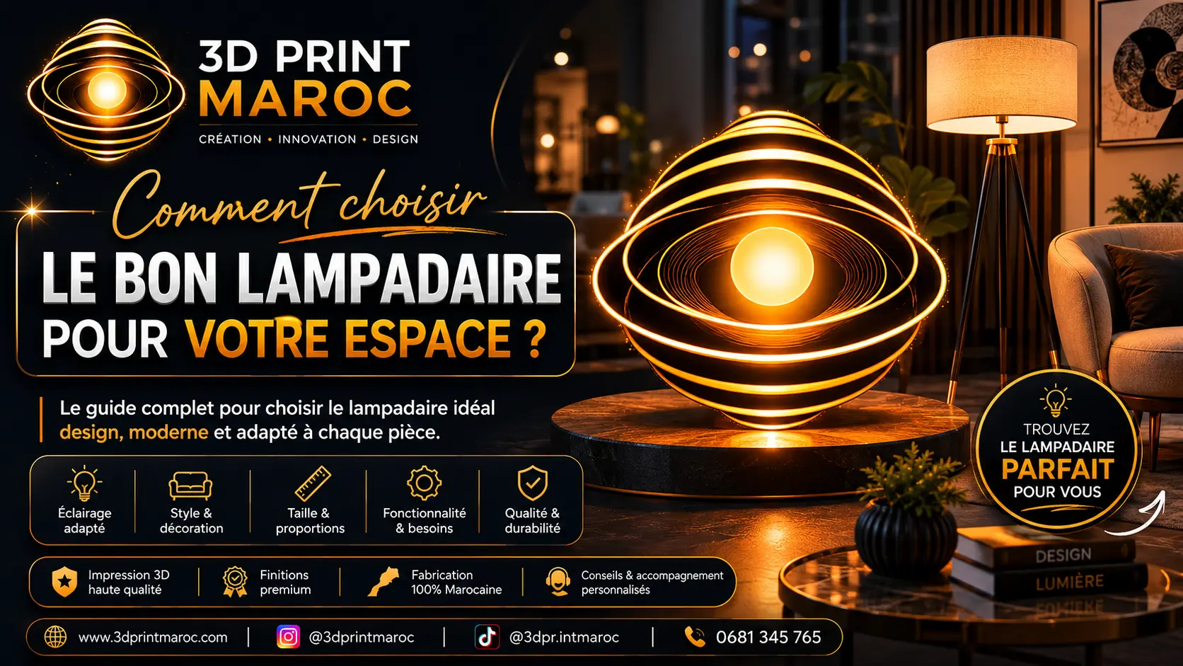 Lampadaire intérieur : Le guide complet pour illuminer votre salon avec style