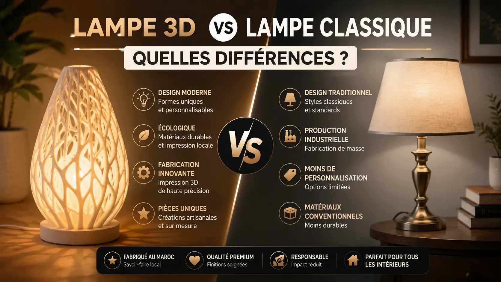 Luminaires Modernes vs Classiques : Le Guide Complet pour Bien Choisir en 2026