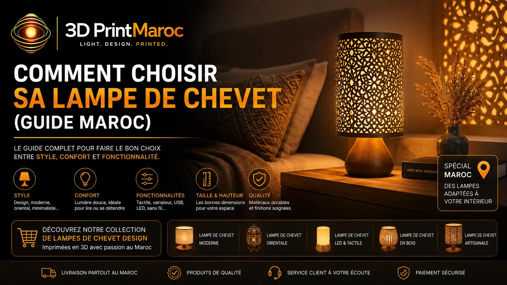 Comment choisir sa lampe de chevet marocaine ?